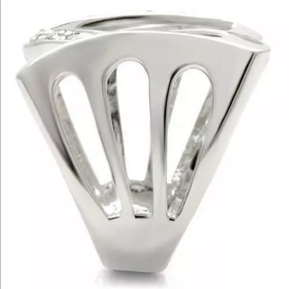 Infinity Rhodium Ring Crystal - Picture 3 of 4